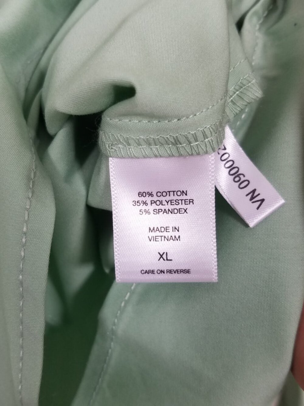 NWT New York & Company Long Sleeve Button Up Shirt Top Blouse Green Size XL - Picture 6 of 6